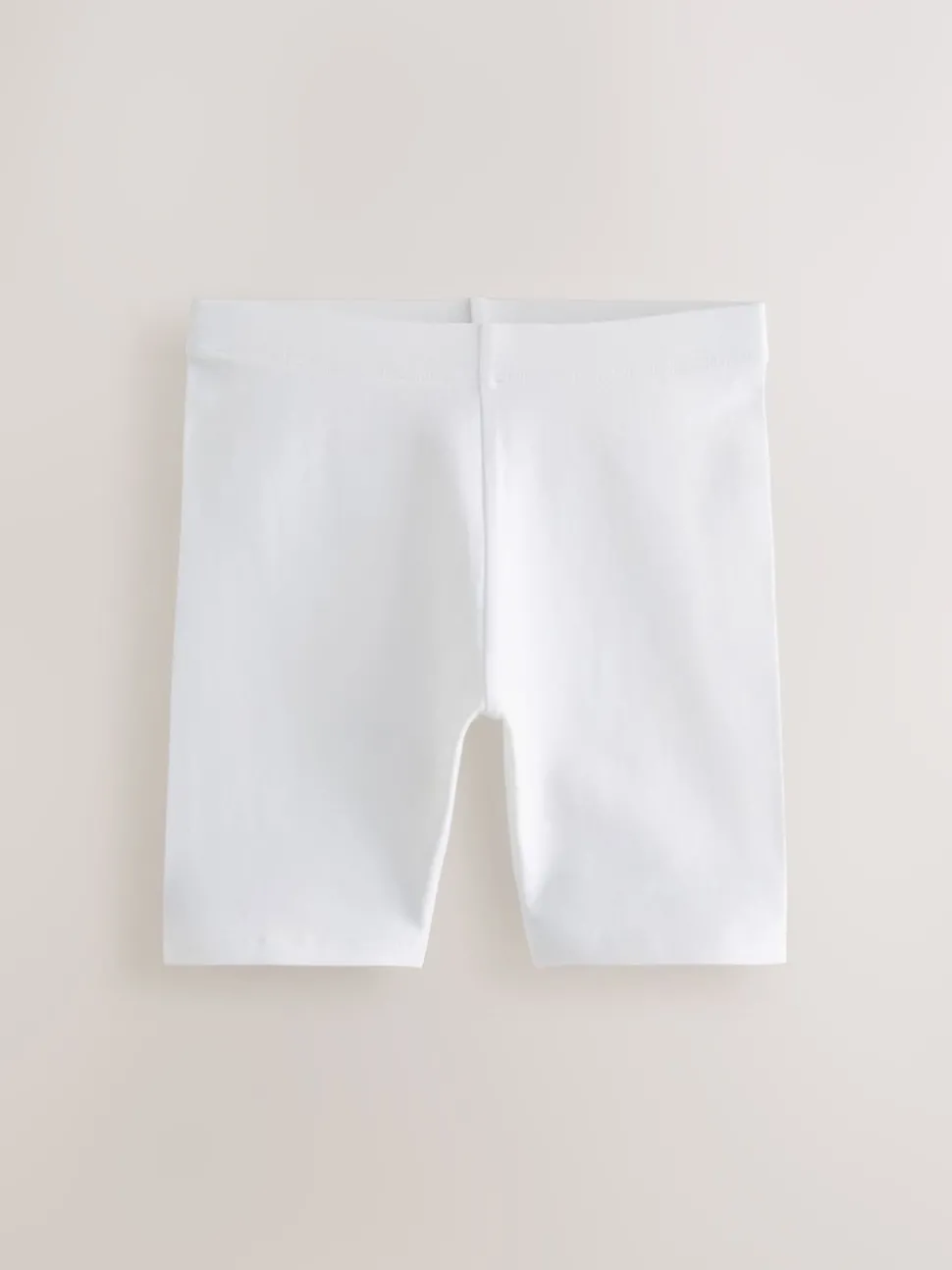 White Longer Length 5 Pack Cotton Rich Stretch Cycle Shorts (3-16yrs)
