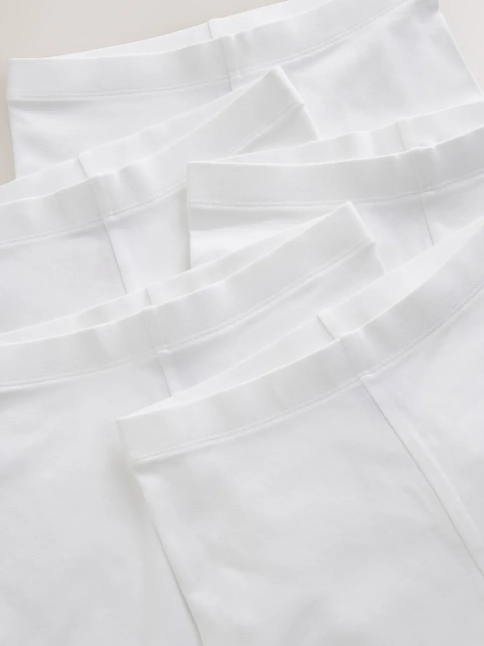 White Longer Length 5 Pack Cotton Rich Stretch Cycle Shorts (3-16yrs)