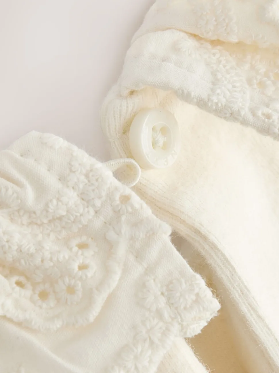 White Long Sleeve Collar Top (3mths-7yrs)