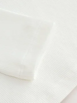 White Long Sleeve Ribbed Tops 3 Pack (3-16yrs)