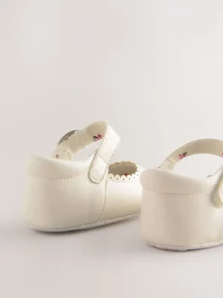 White Mary Jane Baby Shoes (0-24mths)
