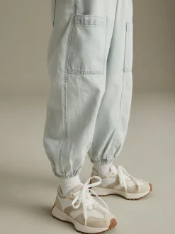 White Neutral Lace-Up Chunky Trainers