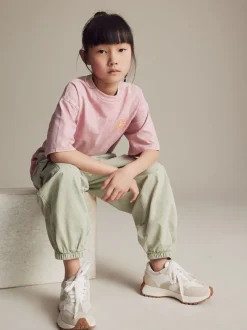 White Neutral Lace-Up Chunky Trainers