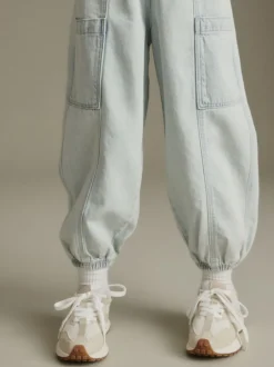 White Neutral Lace-Up Chunky Trainers