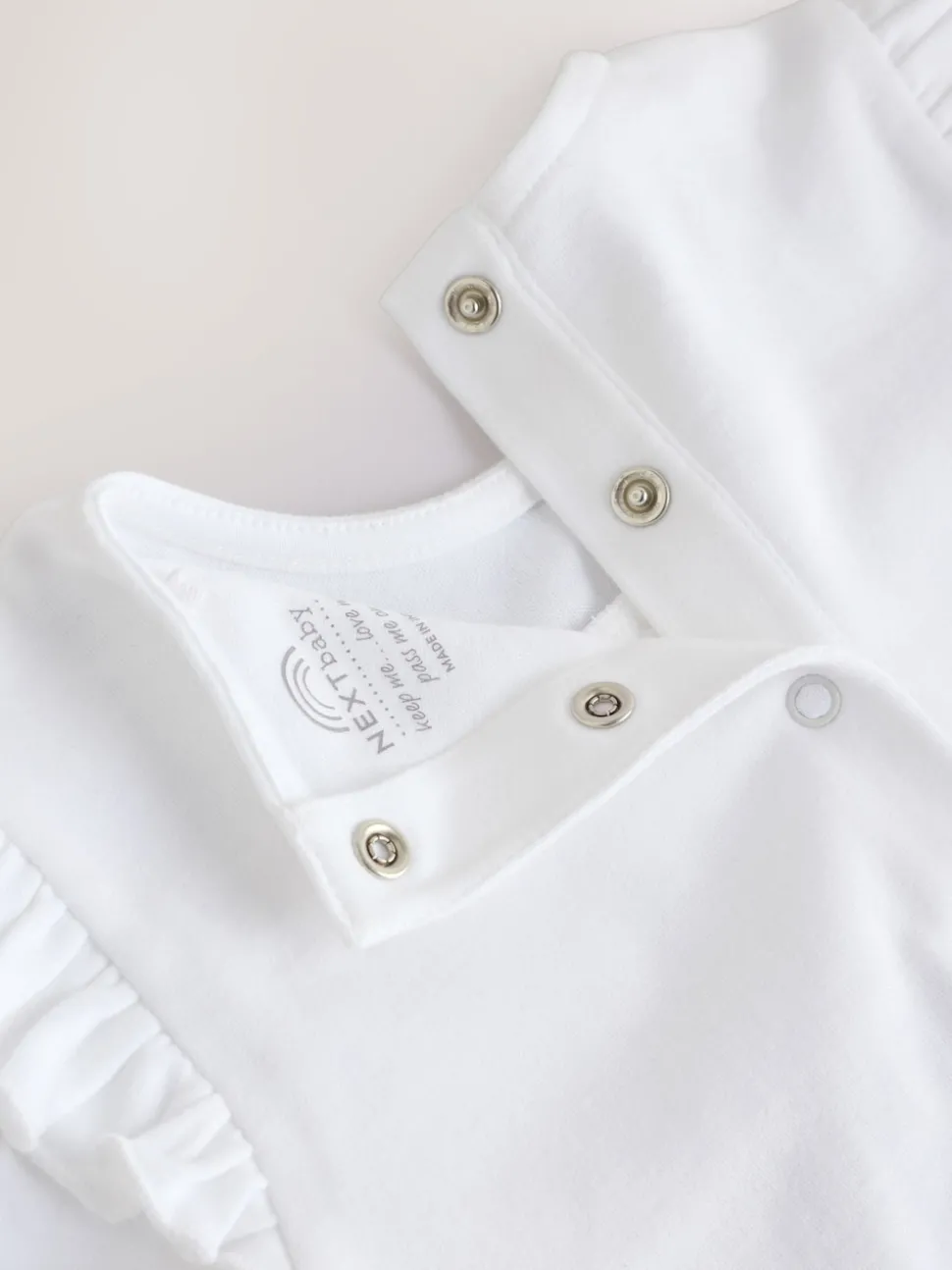 White Occasion Baby Sleepsuit (0mths-2yrs)