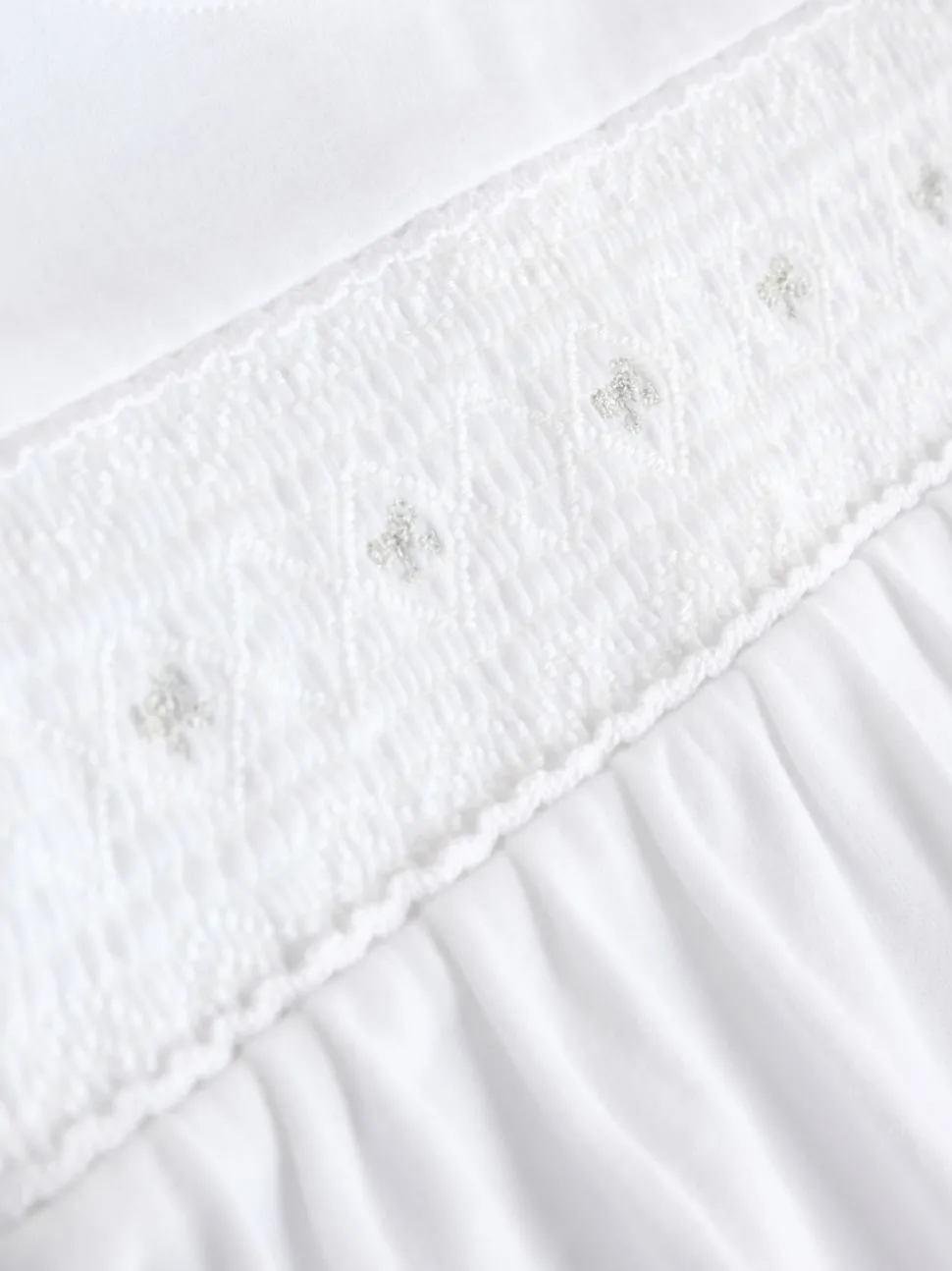 White Occasion Baby Sleepsuit (0mths-2yrs)