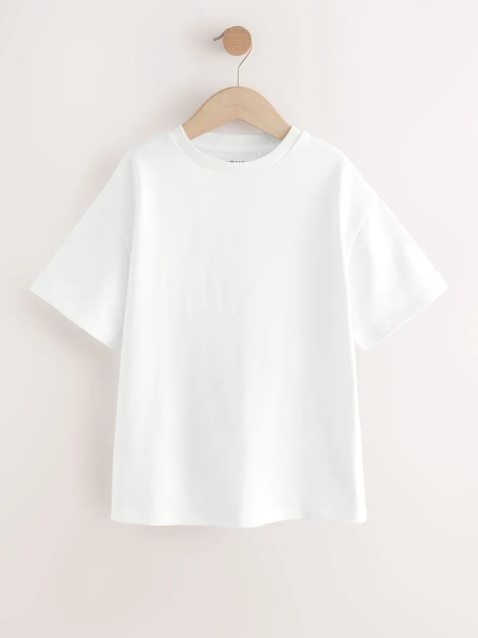 White Oversized Heavyweight 100% Cotton T-Shirt (3-16yrs)