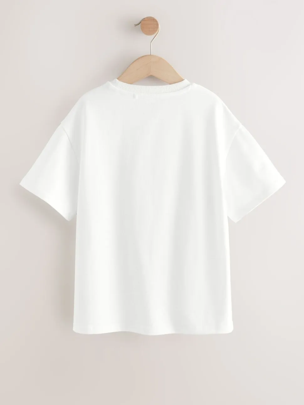 White Oversized Heavyweight 100% Cotton T-Shirt (3-16yrs)