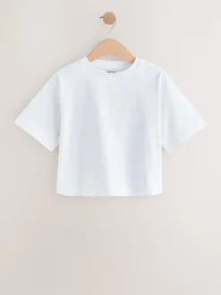 White Oversized Heavyweight Boxy T-Shirt (3-16yrs)