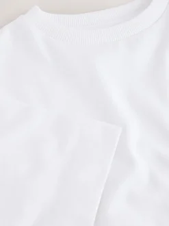 White Oversized Heavyweight Boxy T-Shirt (3-16yrs)