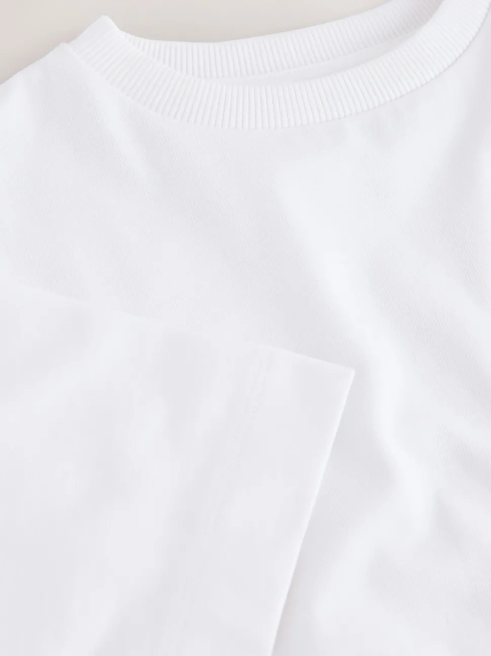 White Oversized Heavyweight Boxy T-Shirt (3-16yrs)