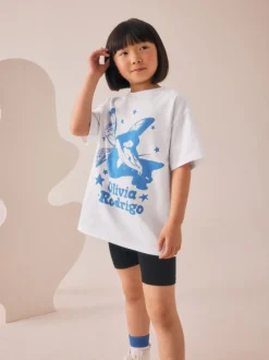 White Oversized Olivia Rodrigo T-Shirt (3-16yrs)