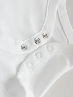 White 10 Pack Baby Vest Bodysuits