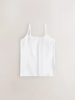 White 5 Pack Cami Vest (1.5-16yrs)