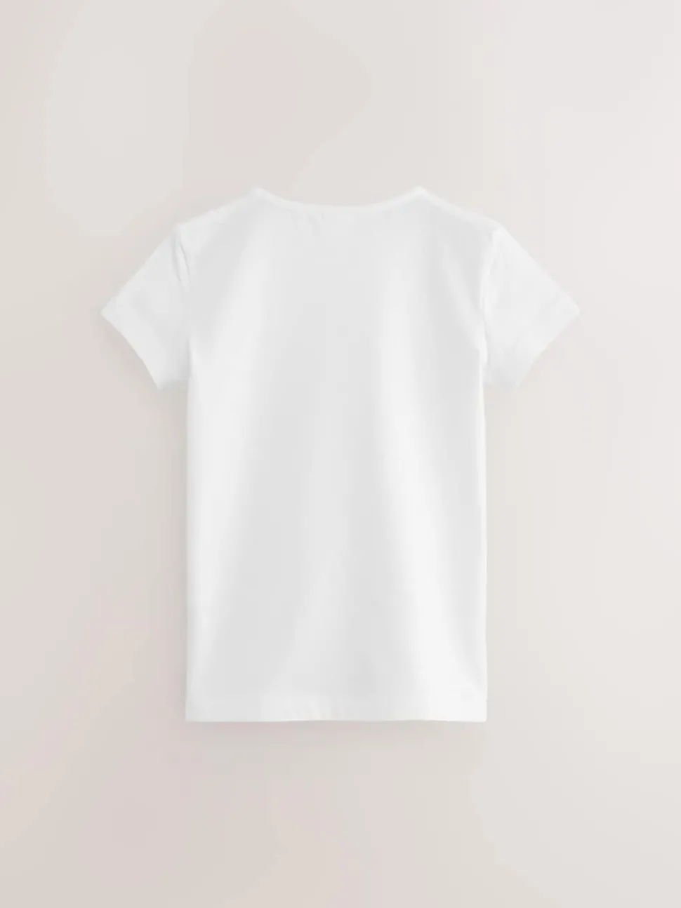 White 2 Pack 100% Cotton Gym School T-Shirts (3-16yrs)