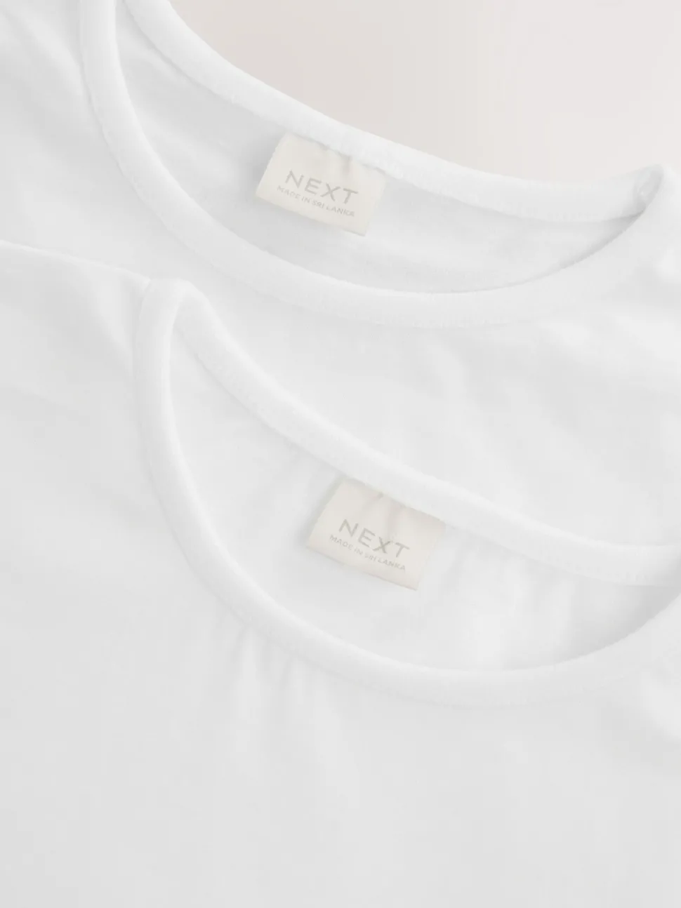 White 2 Pack 100% Cotton Gym School T-Shirts (3-16yrs)