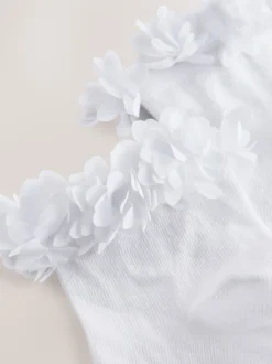 White 2 Pack Cotton Rich Bridesmaid Ankle Socks