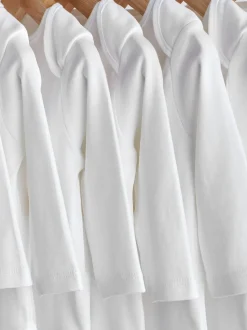 White 10 Pack Essential Baby Long Sleeve Bodysuits