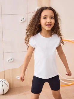 White 2 Pack Puff Sleeve T-Shirts (3-16yrs)