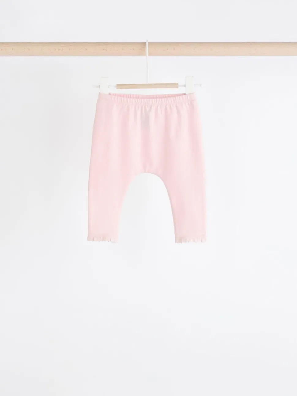 White/Pink Baby Leggings 4 Pack (0mths-2yrs)