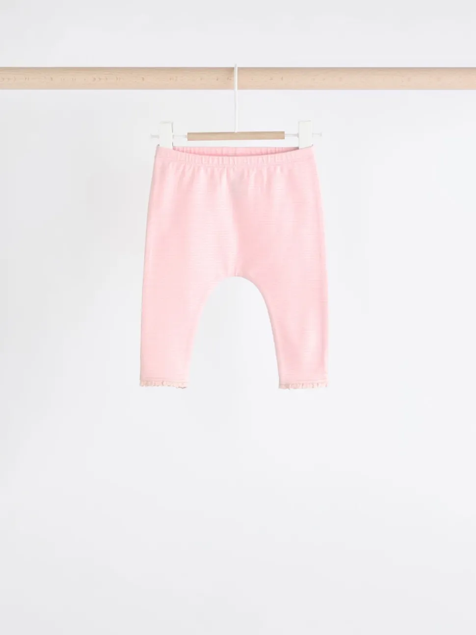 White/Pink Baby Leggings 4 Pack (0mths-2yrs)