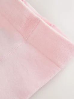 White/Pink Ditsy Baby Bloomer Rompers Set 2 Piece with Tights (0mths-3yrs)