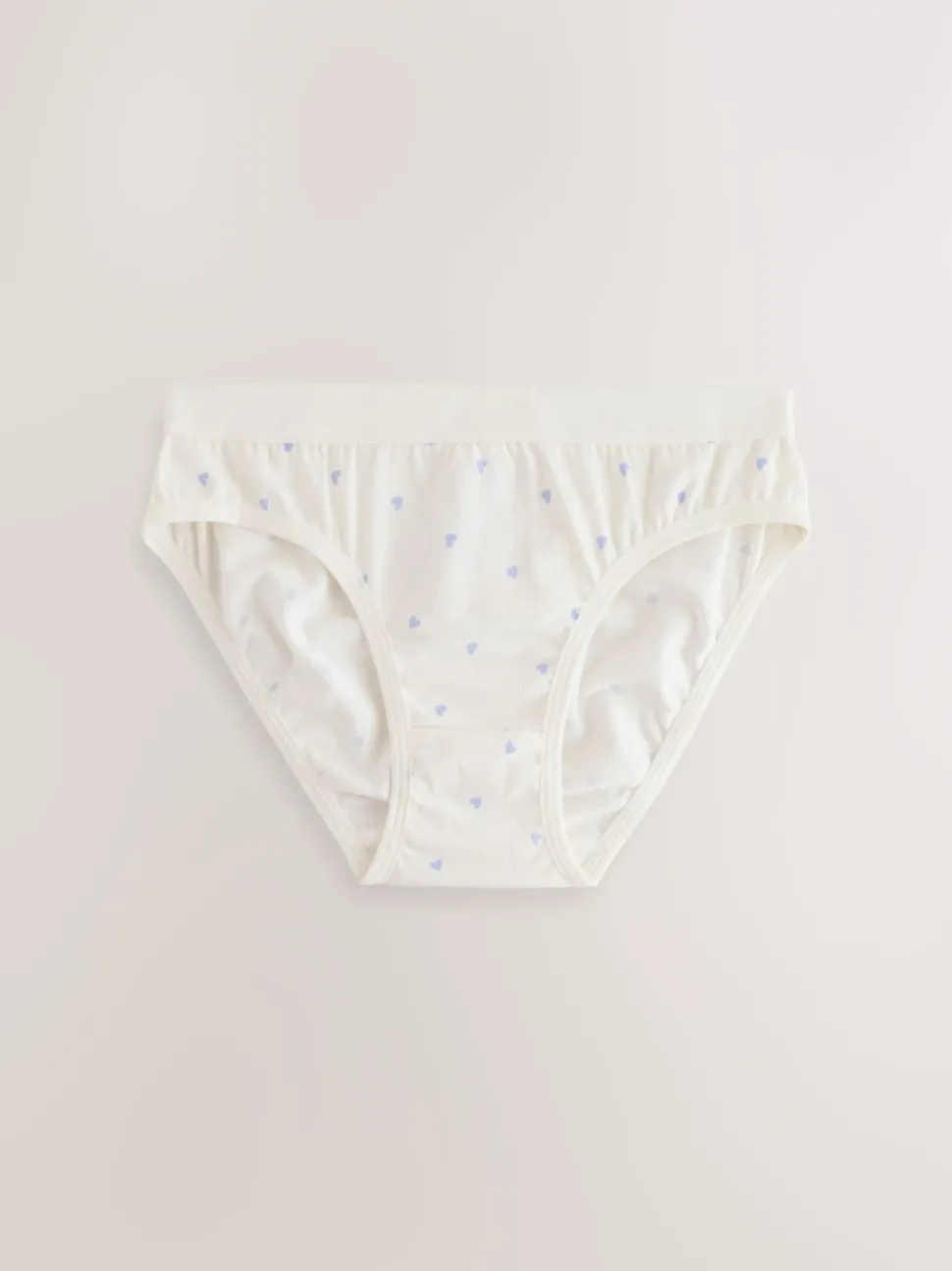 White/Pink ditsy print bikini brief 5 pack (5-16yrs)