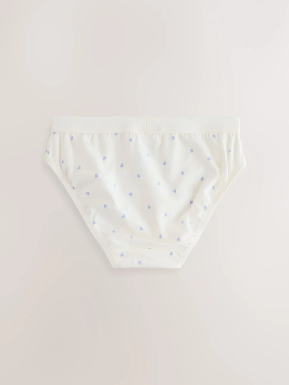 White/Pink ditsy print bikini brief 5 pack (5-16yrs)