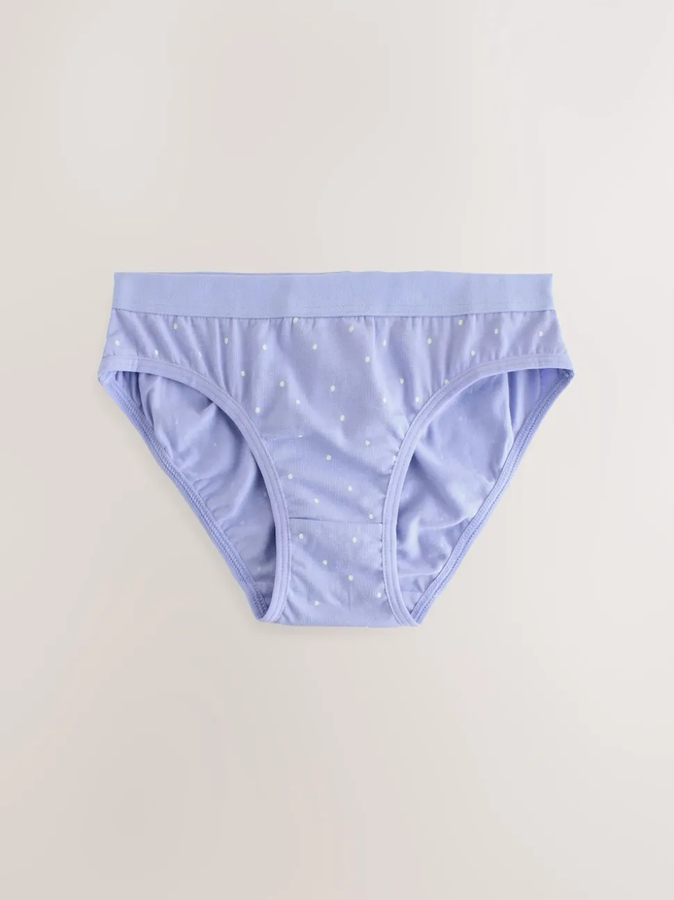 White/Pink ditsy print bikini brief 5 pack (5-16yrs)