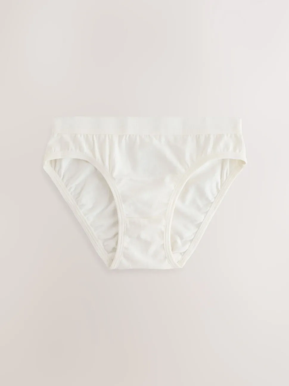 White/Pink ditsy print bikini brief 5 pack (5-16yrs)