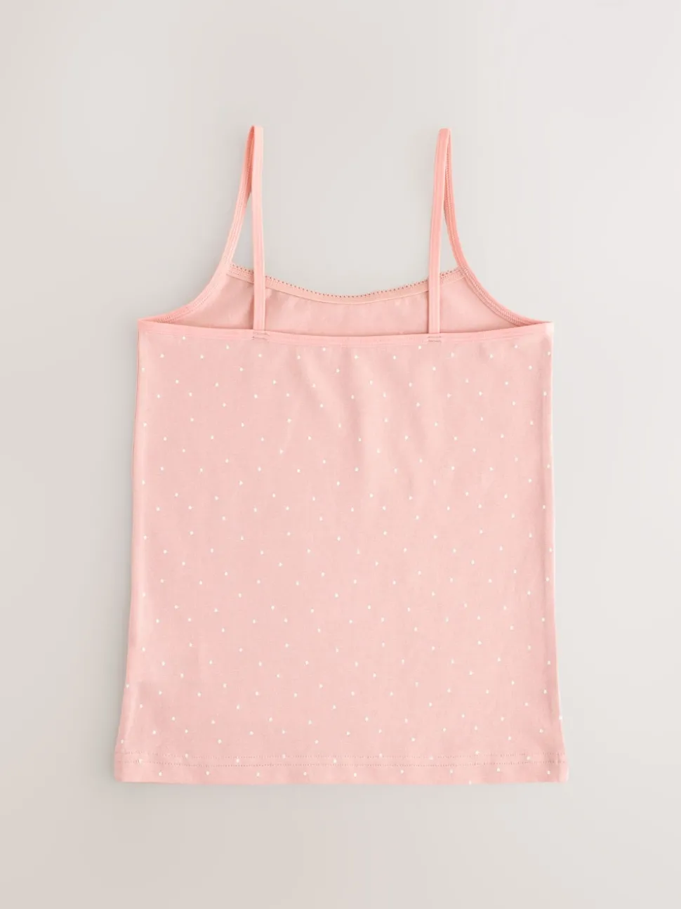 White/Pink Ditsy Printed Strappy Cami Vests 3 Pack (1.5-16yrs)