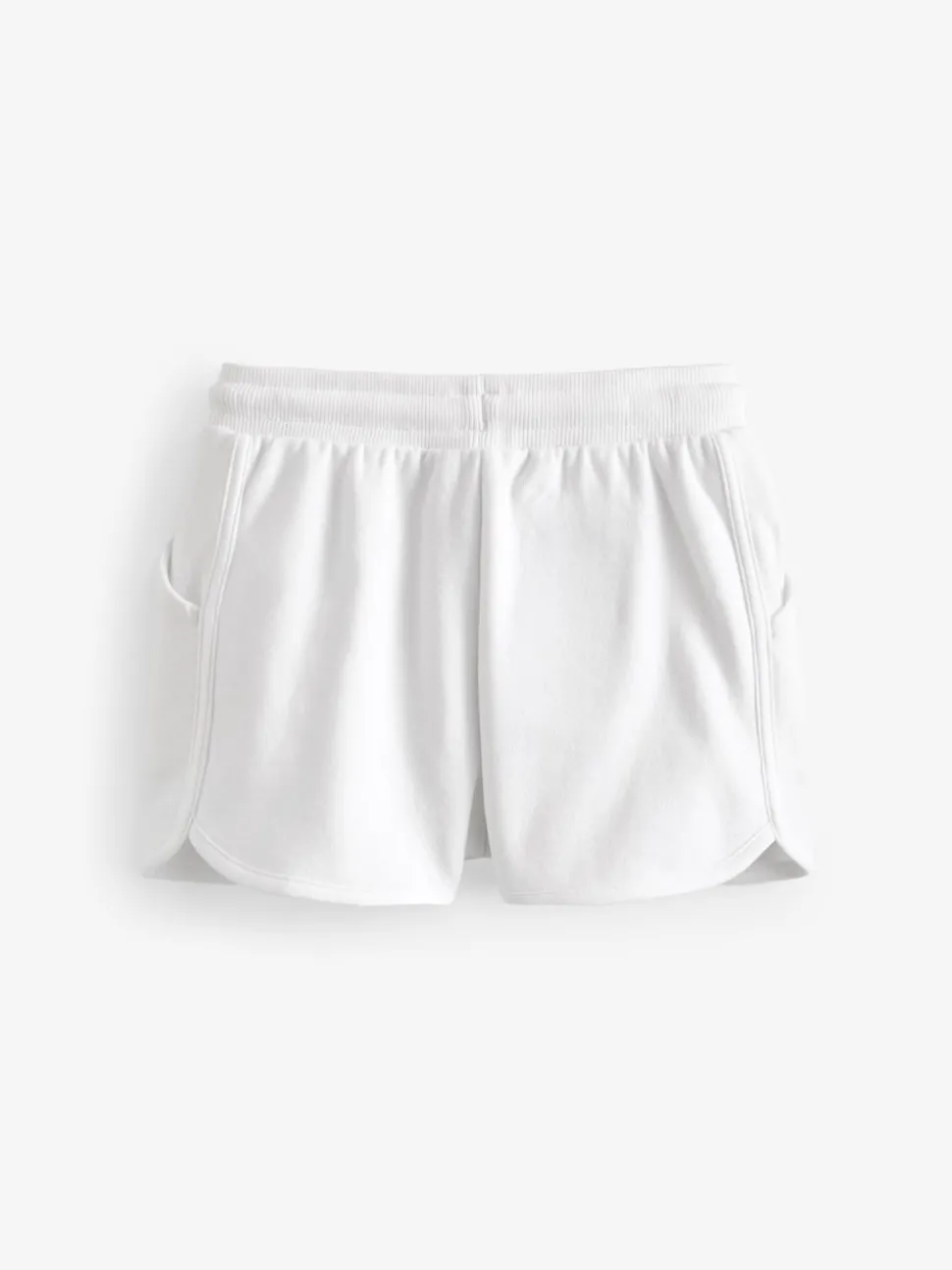 White Plain Jersey Shorts (3-16yrs)