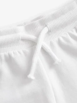 White Plain Jersey Shorts (3-16yrs)