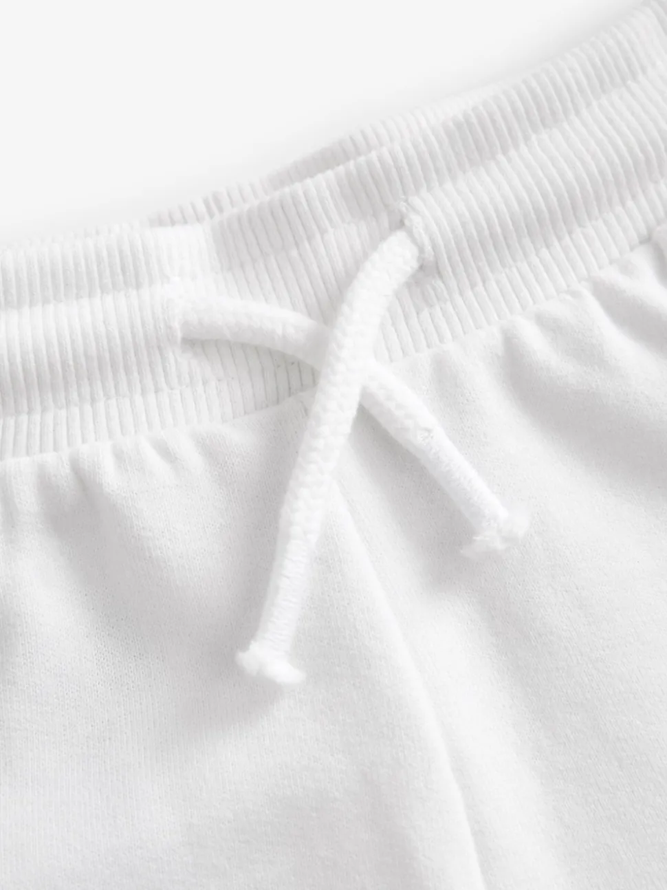 White Plain Jersey Shorts (3-16yrs)