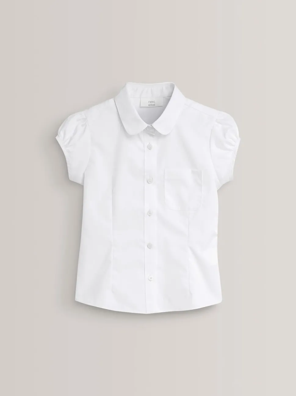 White Puff Sleeve School Blouse (3-16yrs)