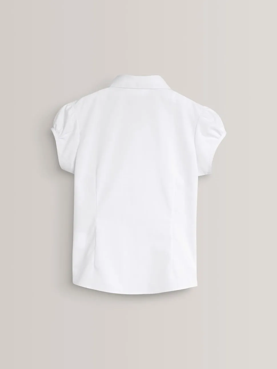 White Puff Sleeve School Blouse (3-16yrs)