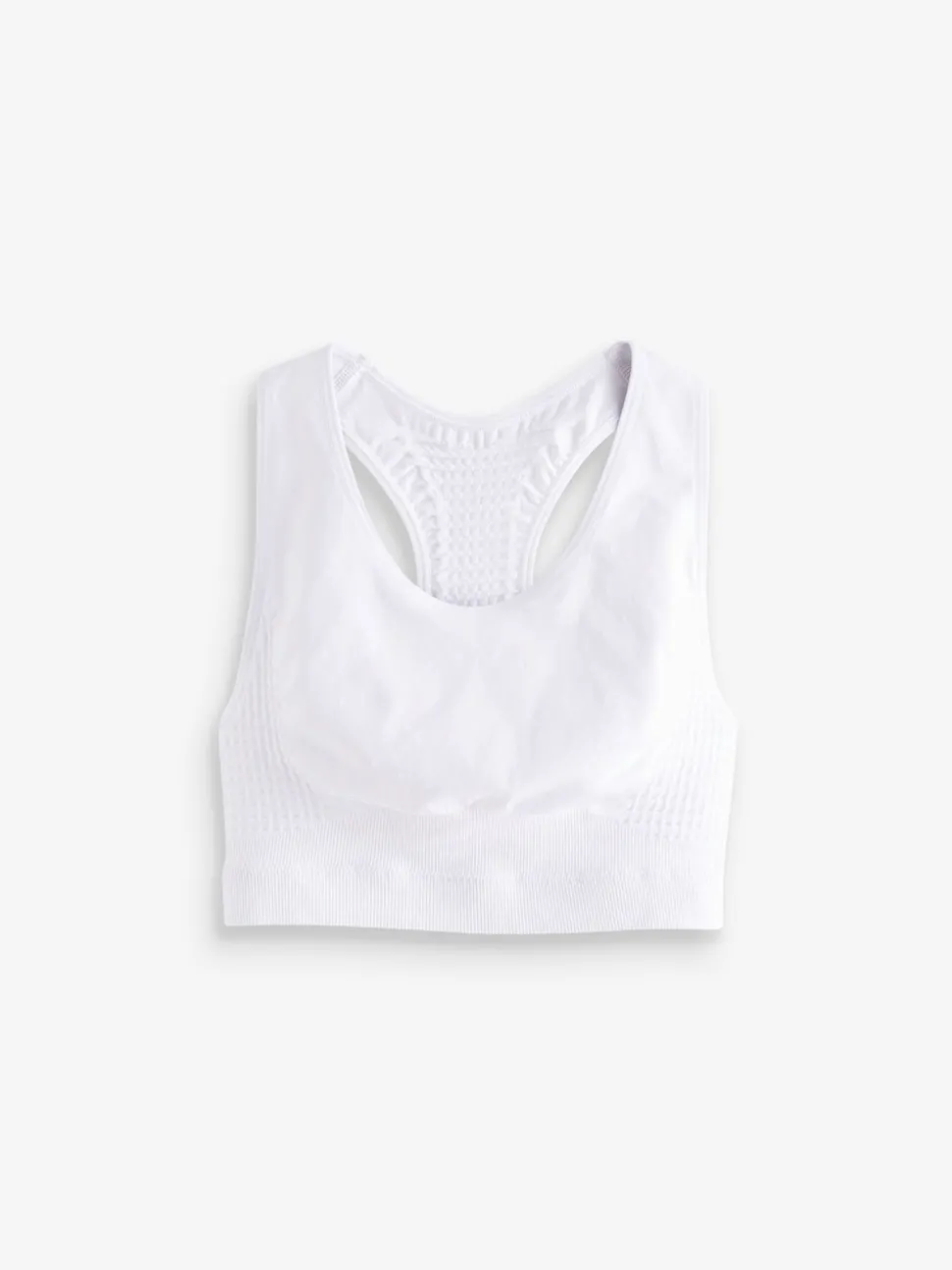 White Racer Sports Bra (7-16yrs)