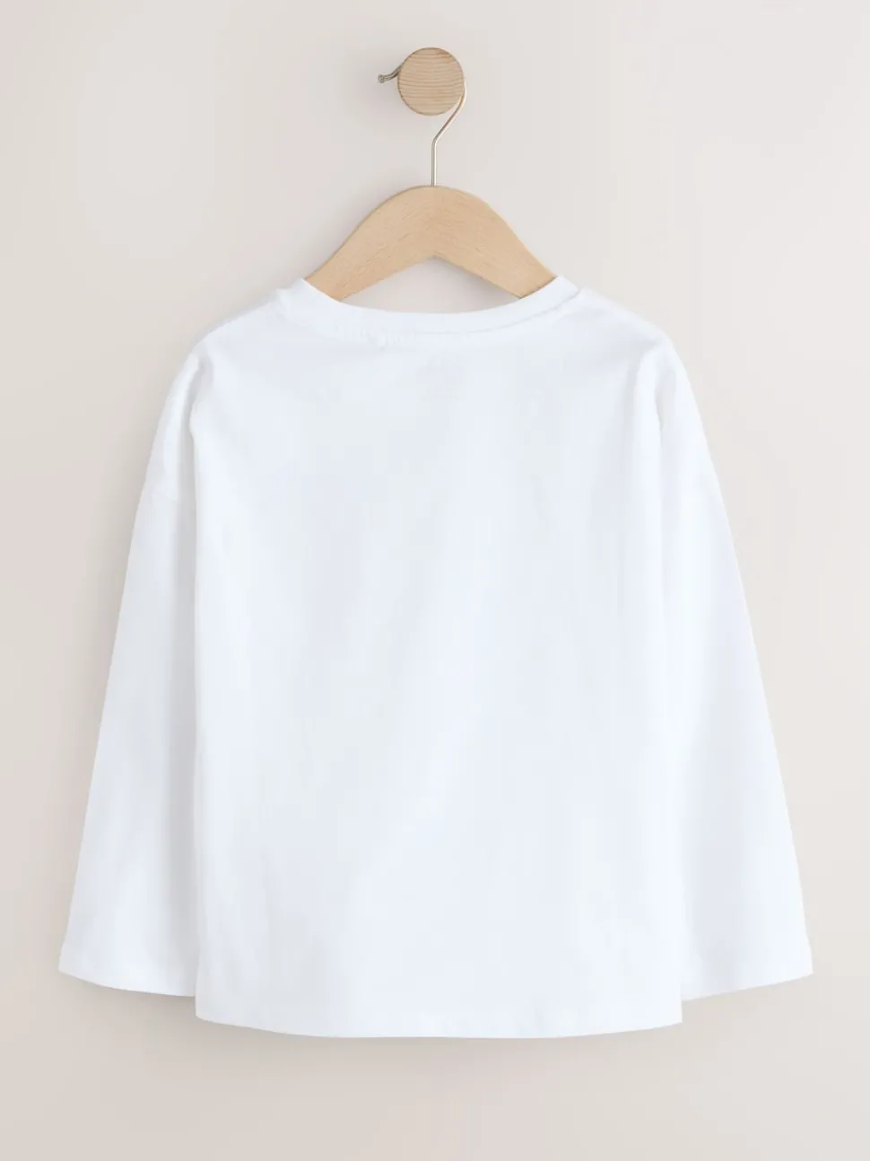 White Rainbow Hearts Long Sleeve Sequin Top (3-16yrs)