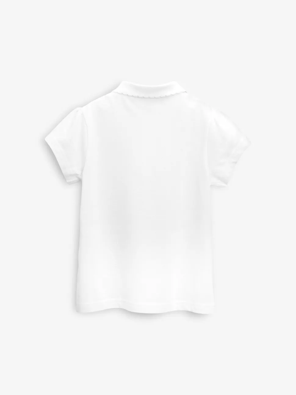 White Regular Fit 2 Pack 100% Cotton Short Sleeve Polo Shirts (3-16yrs)