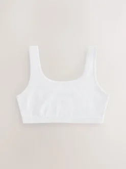 White Scoop Crop Tops 3 Pack (5-16yrs)