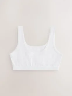White Scoop Crop Tops 3 Pack (5-16yrs)