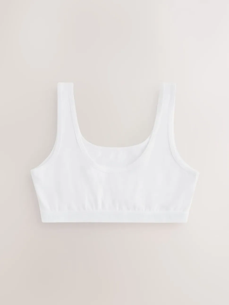 White Scoop Crop Tops 3 Pack (5-16yrs)