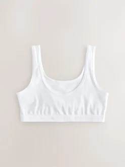White Scoop Crop Top (5-16yrs)