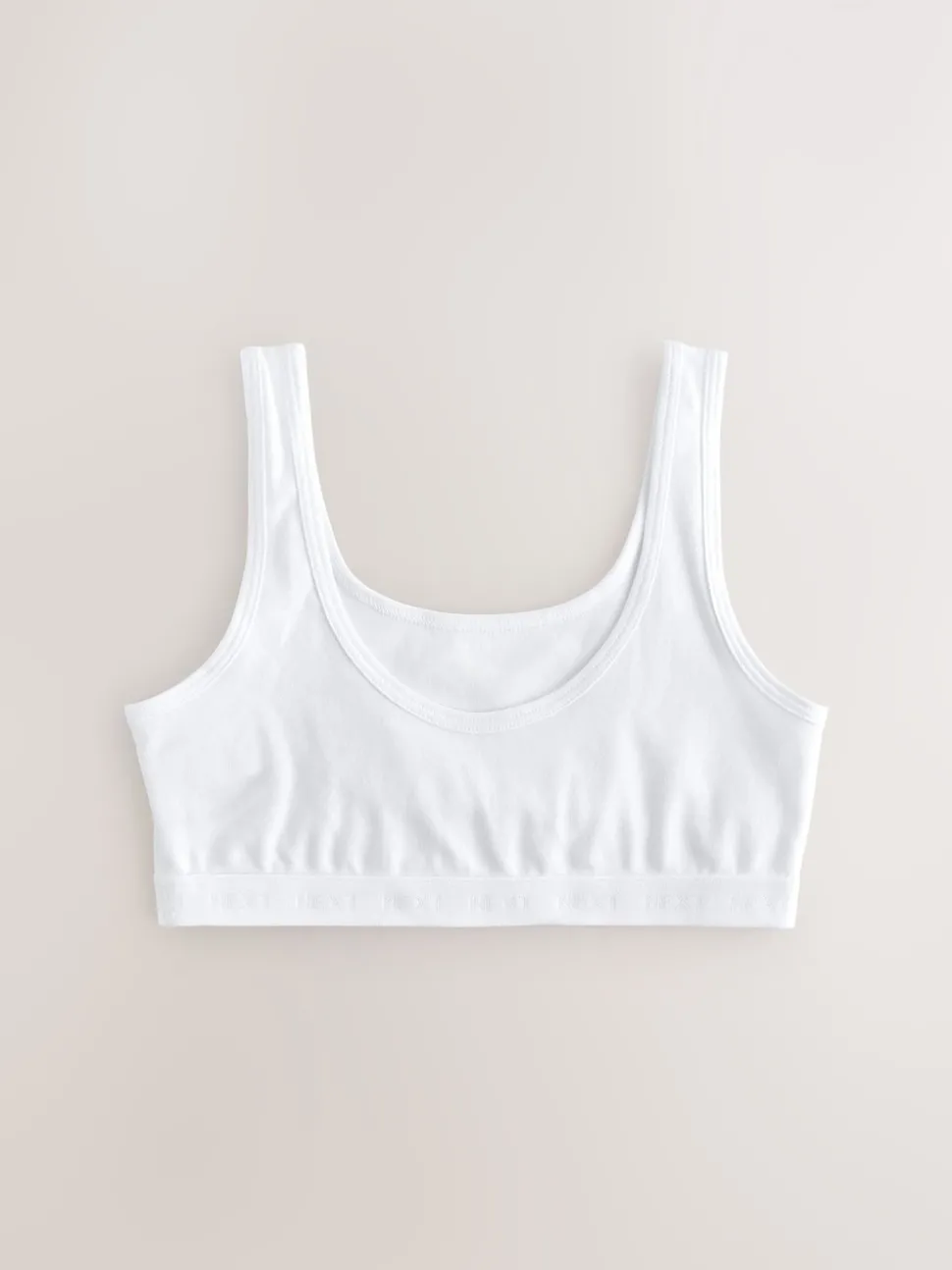 White Scoop Crop Top (5-16yrs)