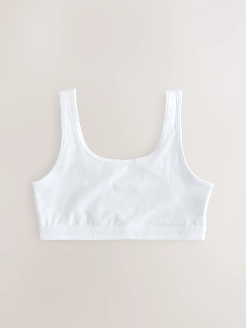 White Scoop Crop Top (5-16yrs)