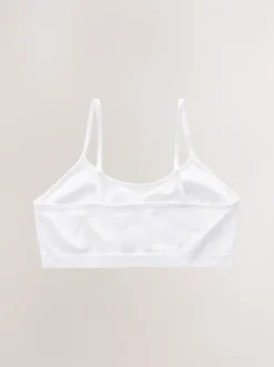 White Seam Free Crop Tops 2 Pack (7-16yrs)