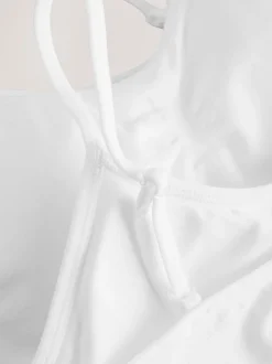White Seamfree Strappy Crop Tops with Removable Lightly Padded Cups 3 Pack (7-16yrs)