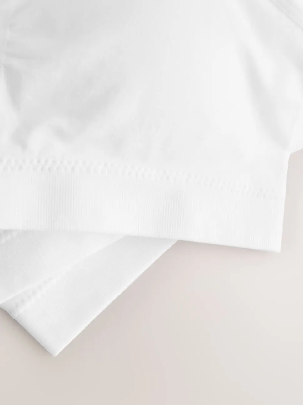 White Seamfree Strappy Crop Tops with Removable Lightly Padded Cups 3 Pack (7-16yrs)