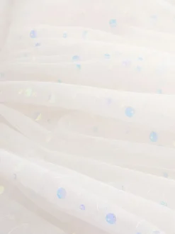 White Sequin Occasion Dress (3-16yrs)