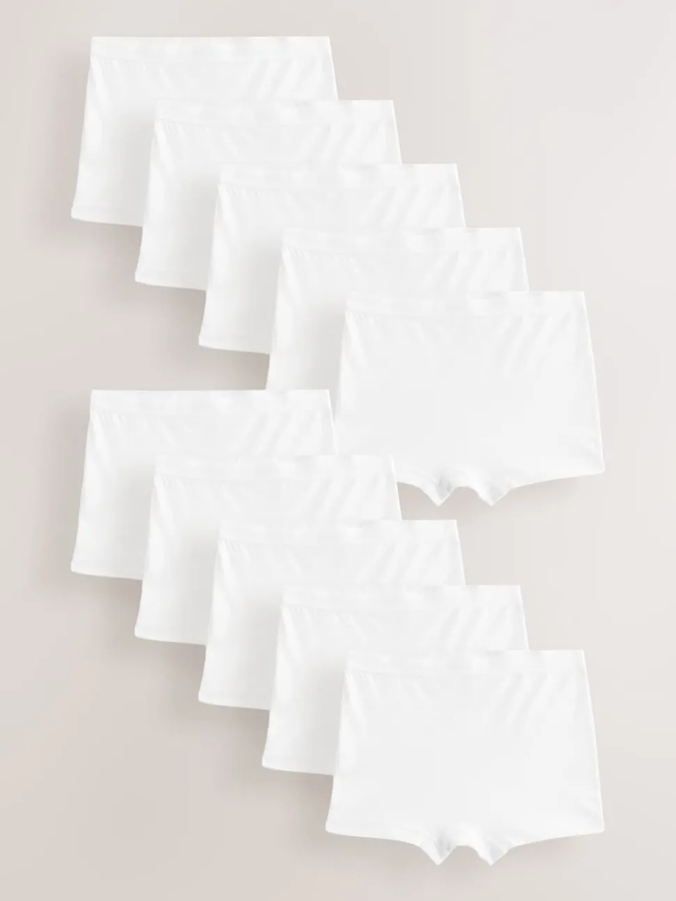 White Short Briefs 10 Pack (2-16yrs)